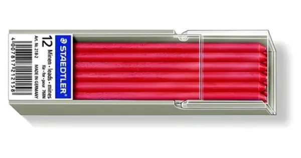Staedtler Lumocolor náhradná tuha červená / 3 mm / 70 mm / 12 ks (218-2)