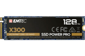 EMTEC X300 SSD Power Pre 128GB / SSD / M.2 2280 / PCIe 3.0 x4 / R: 1500 MBs / W: 500 MBs / IOPS: 60K 110K (ECSSD128GX300)