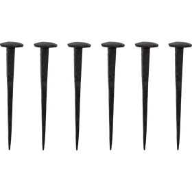 House Doctor Designový háčik Wall Nail Black – sada 6 ks