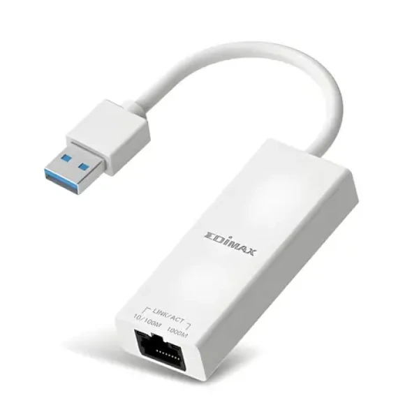 Edimax EU-4306 V2 biela / Sieťový adaptér / USB-A 3.2 / RJ45 10/100/1000 Mbps / PoE (EU-4306 V2)