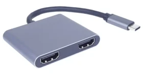 Aten / MST adaptér / USB-C na 2x HDMI + USB 3.0 + USB-C PD / 4K 30Hz (ku31hdmi13)