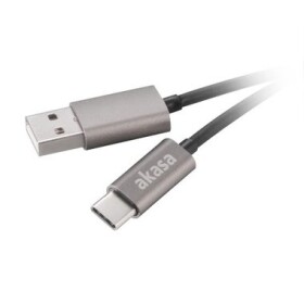 Akasa kábel USB2.0 Type-A na Type-C sivá / 100cm (AK-CBUB32-10GR)