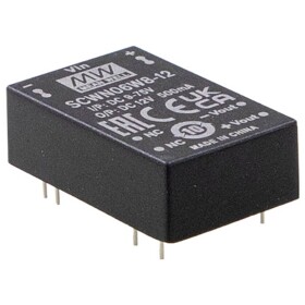 MEAN WELL DCWN06W8-15 DC / DC menič napätia 24 V -15 V -0.200 A 6 W; DCWN06W8-15