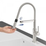 VILLEROY & BOCH - Drezová batéria Villeroy &amp; Boch Steel Expert Compact, 92730023, Zlatá / čierna 92730023