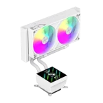 Gamemax GLACIER 240 LCD biela / Chladič CPU / AIO vodné chladenie / 240 mm radiátor / LCD displej (GLACIER 240 LCD WH)