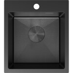 MEXEN - Solix oceľový drez 1-bowl 400 x 450 mm, čierna HC 6401401000-70HC