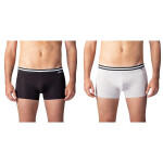 Dvojité balenie bavlnených boxeriek COTTON STRETCH BOXER 2x - BELLINDA - čierne XL