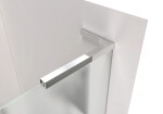 CERANO - Sprchová zástena Walk-in Onyx L-pravá vzpera - 8 mm + polička/držiak na uteráky - chróm, mliečne sklo - 160x200 CER-8050BD1110