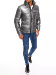 Pánska zimná bunda TX3860 Dark grey silver - Dstreet M šedá-stříbrná
