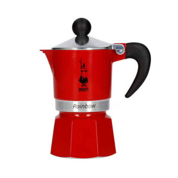 Bialetti RAINBOW kanvička na 1 šálku 50 ml červená (4961)