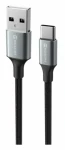 Swissten TEXTILE II dátový kábel USB - USB-C 1.5m čierna (71521309)