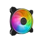 Cooler Master Master fan MF120 Halo2 čierna / 120mm / Riffle bearing / 2050 RPM / 51.9 CFM / 4-pin PWM (MFL-B2DN-21NP2-R2)