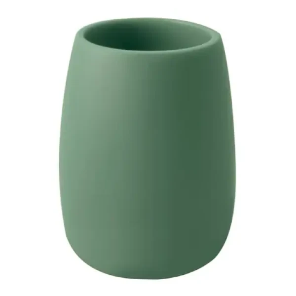 Spirella Sven kelímok na kefky zelený / polyresin (7610583218582)
