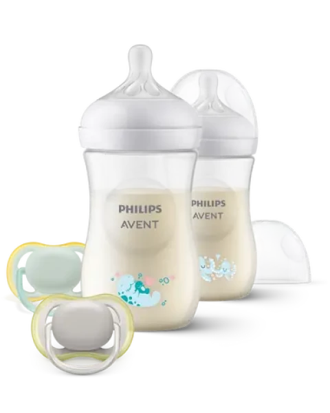 Philips AVENT Novorodenecká sada Natural Response SCD837/11 / Dojčenská sada / fľaštička 260 ml / cumlík / cumlík