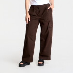 Kalhoty Calvin Klein Jeans Cotton Ewaist Cargo Pant Dark Coffee XS