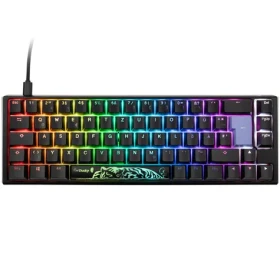 Ducky One 3 Classic Cherry MX-Red čierna / herná klávesnica / podsvietená / mechanická / drôtová USB-C / DE (DKON2167ST-RDEPDCLAWSC1)