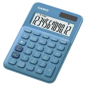 CASIO MS 20 UC BU modrá / Kalkulačka / dvanásťmiestna / duálne napájanie (MS 20 UC BU)