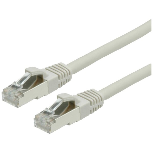 Value 21.99.0705 RJ45 sieťové káble, prepojovacie káble CAT 6 S/FTP 5.00 m sivá dvojžilový tienený, bez halogénov, samozhášavý 1 ks; 21.99.0705