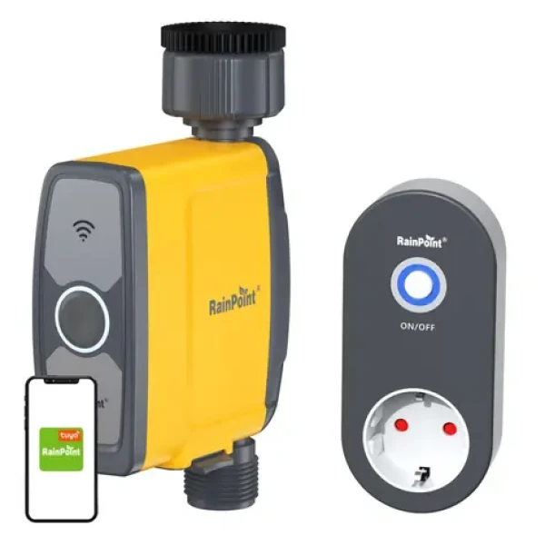 RainPoint Riadiaca jednotka zavlažovania pre 1 zónu s aplikáciou (TTV103FRF + TWG004WR)