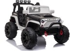 Mamido Detské elektrické autíčko Jeep Power Polícia čierno-biele