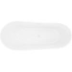 MEXEN/S - Dora voľne stojaca vaňa 160 x 75, biela, sifón a prepad biela 52071607500-20