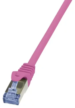 LogiLink ružová / Patch kábel / Cat6a / S/FTP / RJ-45 / 3 m (CQ3069S)
