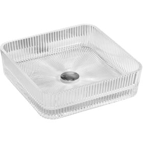 MEXEN - Nira sklenené umývadlo na dosku 39 x 39, transparent 24203900