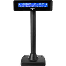 Virtuos FL-2025MB čierna / zákaznícky displej / LCD / 2x20 / USB (EJG0003)