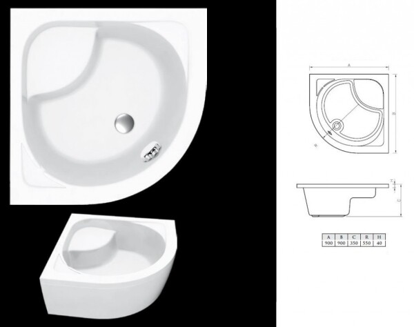 HOPA - Sprchový kút TOLEDO PLUS - Farba rámu zásteny - Hliník chróm, Rozmer A - 90, Rozmer B - 90, Smer zatváranie - Univerzálny Ľavé / Pravé, Výplň - Číre bezpečnostné sklo - 5/6 mm, Výška - 188 OLBTOL90CCPLUS