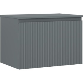 MEXEN/S - Rivel kúpeľňová skrinka pod umývadlo 70 cm s doskou, 1 šuplík, reliéf, grafit mat 91A20-07047-1-BFC66