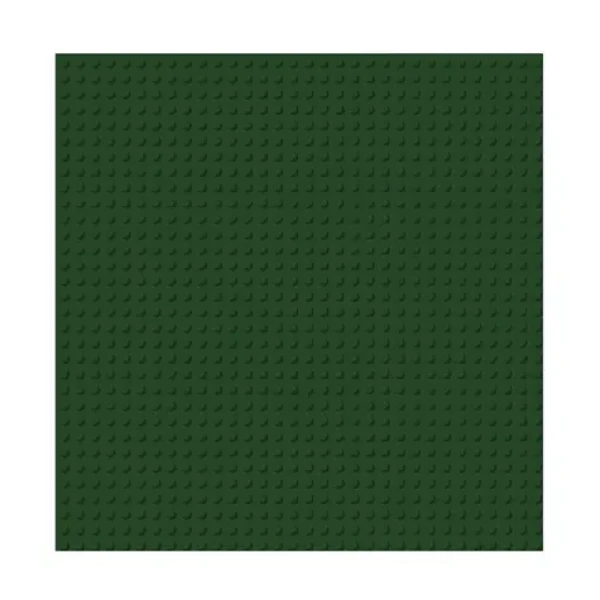 BRIXIES PLUS 225.023 Základná podložka na stavanie - tmavo zelená 25,5 x 25,5 cm