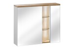COMAD - Zrkadlová skrinka 80cm 2 dvierka BAHAMA WHITE 5907611648384