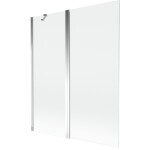 MEXEN - MIST vaňová zástena 140x150 cm 6mm f+s, chróm, číra 8A9-140-011-01-00