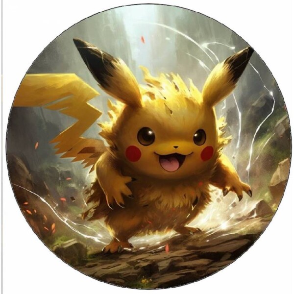 Jedlý papier Pokémoni Pikachu 19,5 cm - Pictu Hap