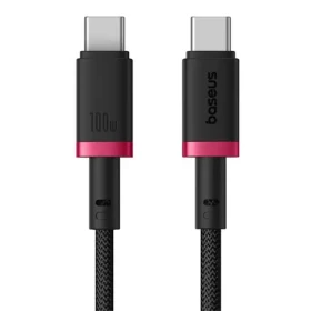 Baseus Dura (P10377803U01-01) Rýchlonabíjací kábel USB-C/USB-C 100W 1m červeno-čierna (P10377803U01-01)