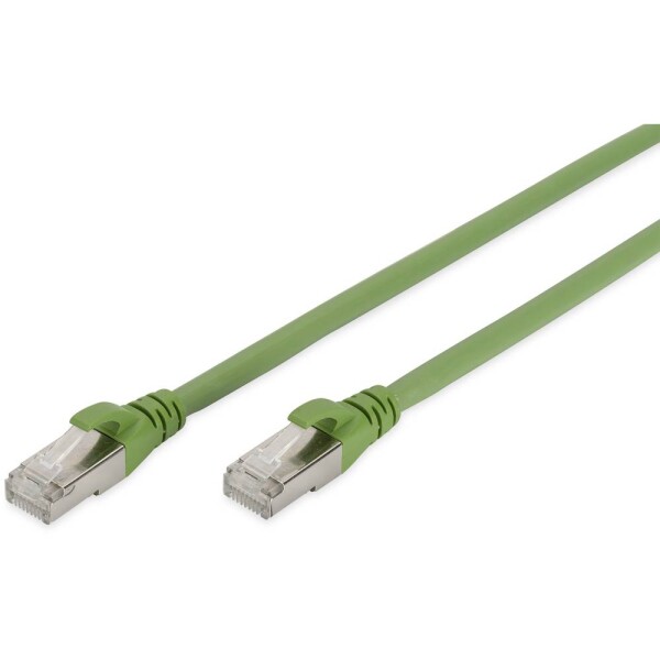 Digitus DK-1644-A-PUR-250 RJ45 sieťové káble, prepojovacie káble CAT 6A S/FTP 25.00 m zelená fóliové tienenie, kompletné tienenie, tienený, bez halogénov,; DK-1644-A-PUR-250