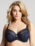 Dámska podprsenka s kosticami Estel 9685 Dark Blue - Panache 75K tmavě modrá