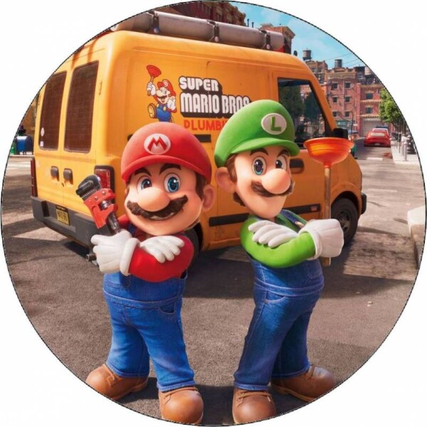 Jedlý papier Super Mario a Luigi 19,5 cm - Pictu Hap - Pictu Hap
