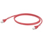 Weidmüller 1166030100 RJ45 sieťové káble, prepojovacie káble CAT 6A S/FTP 10.00 m červená samozhášavý 1 ks; 1166030100