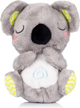 CHIPOLINO Plyšová dýchajúca hračka s hudbou Koala Green,Grey