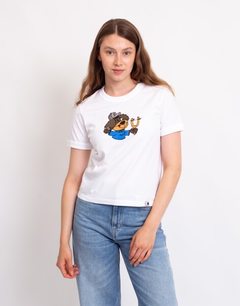 Carhartt WIP W' S/S Slingshot T-Shirt White heavy stone wash L