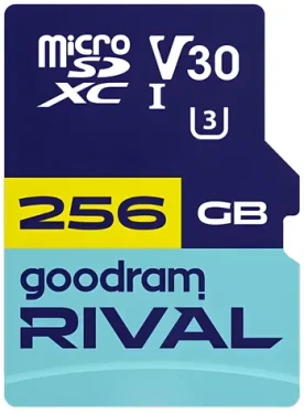Goodram RIVAL M3AA microSDXC 256 GB + SD adaptér / Pamäťová karta / Class 10 / UHS-I U3 / V30 / R: 100 MB/s (GGSM3AA-2560R12)