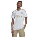 Pánske tričko FC Bayern JSY M HI3886 White with gold - Adidas XL bílo-zlatá