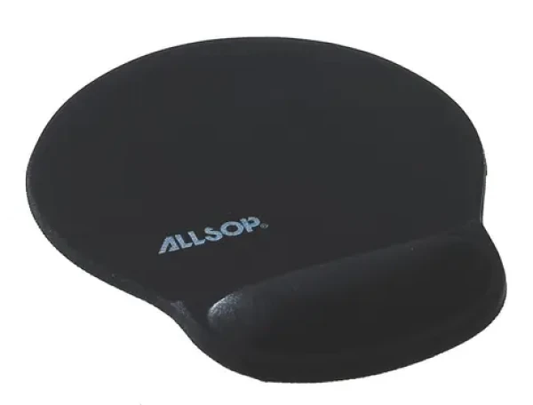 Allsop čierna / Gélová podložka pod myš / podpora zápästia 20 mm (05943)