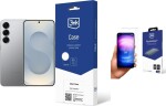 Samsung Galaxy S25 5G 12/256GB Srebrny (SM-S931BZS) + FlexibleGlass + Etui Clear Case