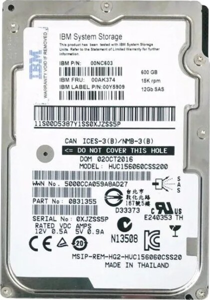 Lenovo 600GB 2.5'' (00NC603)