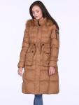 PERSO Coat BLH220027FXF Béžová farba