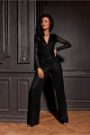 Dámsky overal WPS357-2 black - Roco Fashion L
