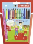 STABILO® Trio AZ - 12 ks sada - 12 rôznych farieb (378/1-12-01)