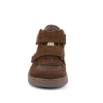 Chlapčenské celoročné kožené členkové barefoot topánky LOOP HIGH-TOPS BROWN Froddo G2110157-1 - 27